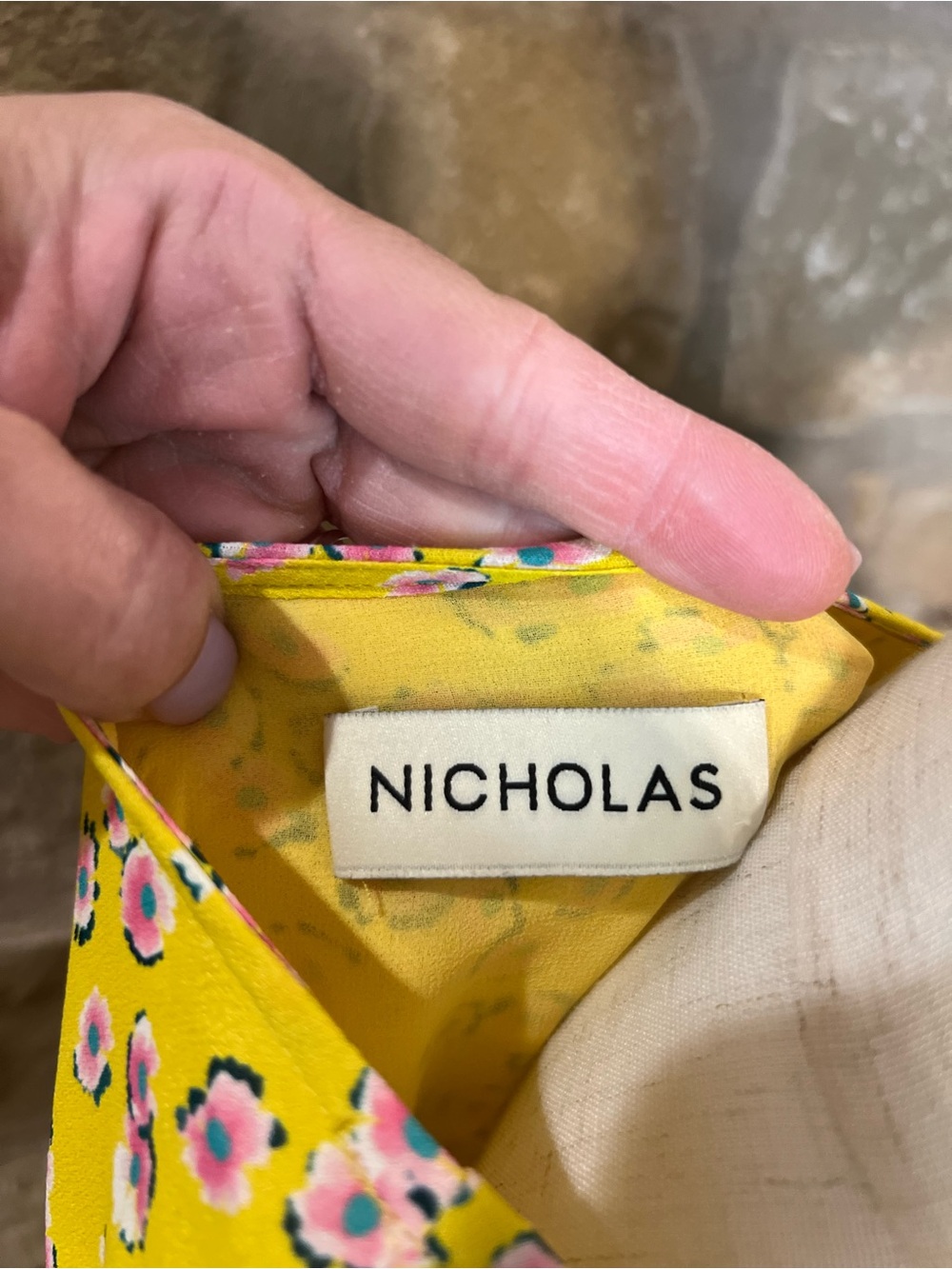 NICHOLAS Yellow Floral Midi Dress - Picture 9 of 10